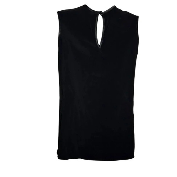 ALEXIS black sleeveless  top with cut out circle size Medium - Picture 3 of 6